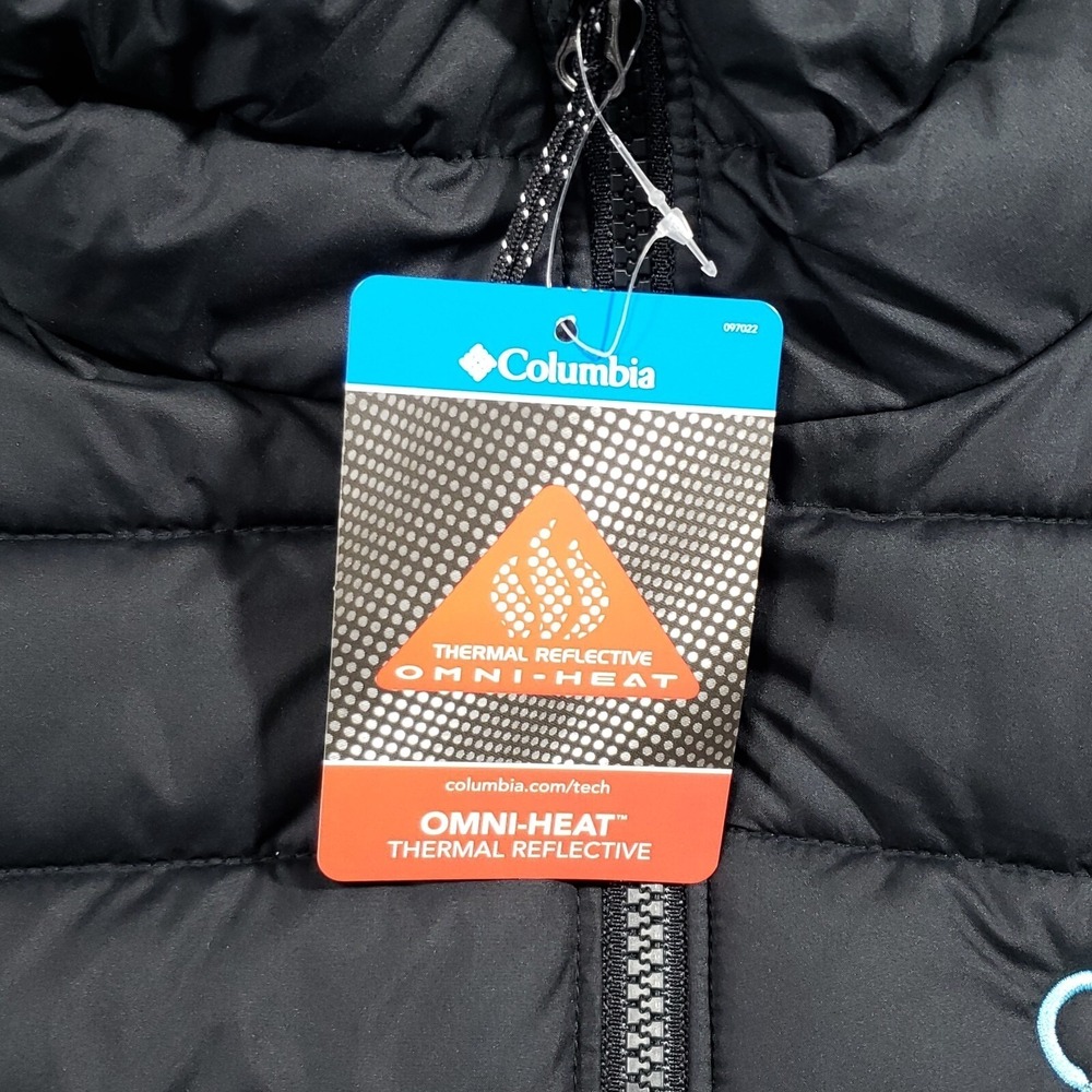 Columbia Powder Lite Vest Mens XL Black Omni-Heat Puffer Alexa Fund Logo C2012MO - Picture 2 of 12